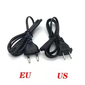 호환 2Pin 프롱 미국 EU C7 C8 연장 케이블 전선가리개 LED 조명 전원 코드 PS4 1M 1.5M 용 미국 유럽 노트