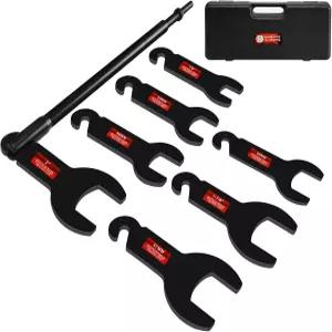 베툴 8PCS 공압 팬 클러치 렌치 - 43300 제거 도구 키트 자동 수리 스패너 포드 GM 크라이슬러 및 지프와