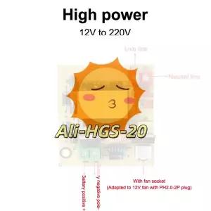 호환  DC 12-16.8V에서 220V로 변환하는 100W 부스트 인버터 - 전압 조절 기능이 있는 듀얼 채널 스텝업 전