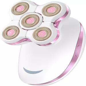 여성용 다리용 전동 면도기 충전식 바디 - 방수 습식 드라이 헤어 리무버 얼굴 팔 비키니 부위에 적용 가능