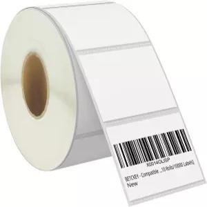 BETCKEY - 3 x 2 76mm Zebra Rollo 라벨 프린터 프리미엄 및 천공된 다목적 배송 롤 1개 750개 과