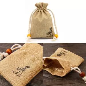 마소재복주머니 전통느낌포장주머니 미니소품정리포켓 10X14cm