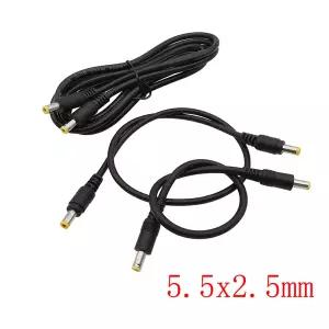 호환 DC 12V 24V 연장 케이블 전선가리개 DC 전원 5.5x2.5mm 남성 - 5.5 x 2.5mm 남성 플 커넥터 18AWG 와