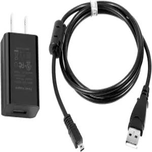 니콘 쿨픽스 S6100용 카메라 내 USB AC 전원 어댑터/배터리 충전기 + PC 코드