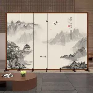 동양화 파티션 전통 호텔 x 병풍 개인 로비 1.8m 침실 접이식 6패널 2.4m