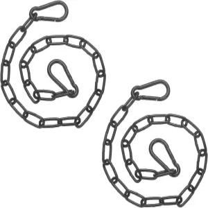 파티킬 게이트 체인 잠금장치 2개 19인치 x 2.5mm 다이아 합금 강철 걸이 스톨 반 펜스 해먹 스윙 펀칭백