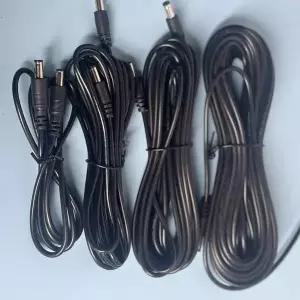 호환 DC 12V 남성-남성 케이블 전선가리개 전원 공급 코드 5.5x2.1mm 남성 CCTV 어댑터 커넥터 전원 연장