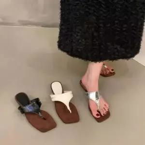 여사친 여름 신발 웨지힐 샌들 프렌치 슬리퍼 웨지 조리 아웃도어 실버 KS5