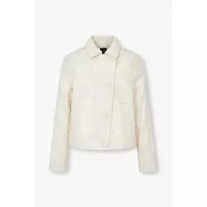 ARMANI EXCHANGE AX여성 신세틱 링클 레더 자켓A426110504크림 1266424