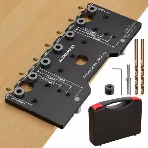 GOINGMAKE 선반 드릴 4인치 드릴링 지그 가이드 합금 직선 알루미늄 구멍 6CM
