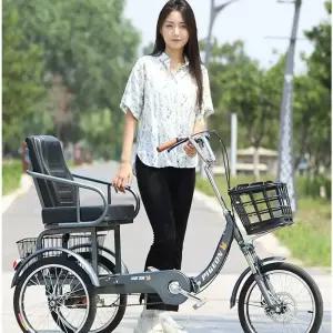 어르신 세발 자전거 중년 관광지 성인용 16인치
