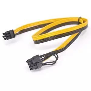 호환 PCI-e GPU 6핀 - 8핀 62핀 전원 공급 장치 케이블 전선가리개 PCI express 그래픽 카드 8핀 남성 - 6