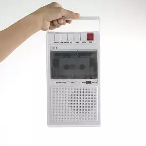 테이프 플레이어 사각 휴대용 취조 빈티지 사무용 녹음기