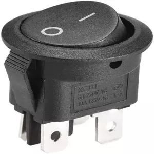 보트 마린용 4핀 ON/OFF AC250V/6A 125V/10A 1pcs용 uxcell DPST 로커 스위치 원형 토글