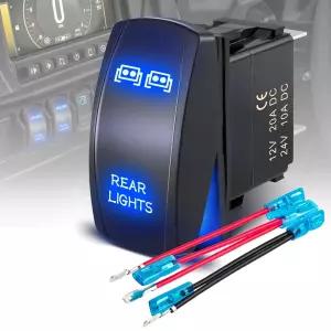 아니나 리어 라이트 로커 스위치 12V 백업 LED 램프 ON/OFF 5핀 SPST 마린토글 혼다 가와사키 야마하 GM