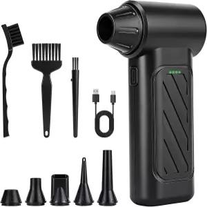 압축 공기 집진기 4000mAh 충전식 배터리를 갖춘 3만 초강력 무선 전기 키보드 컴퓨터 자동차 가정 청소용