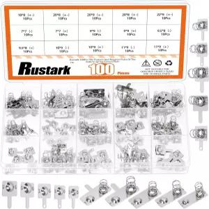 원격 제어를 위한 Rustark 00Pcs 배터리 스프링 플레이트 구색 키트 음극에서 양극으로 변환 접촉 교체