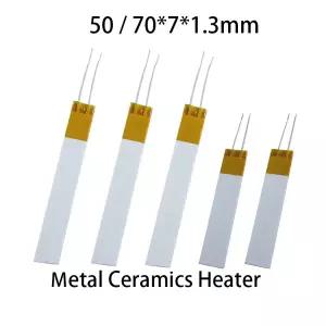 고온 HTCC 알루미나 PTC 열판 MCH 금속 5070x7x1.3mm 3.7V 5V 12V 24V 36V 110V 220V 2.5W-300W 세라믹 히