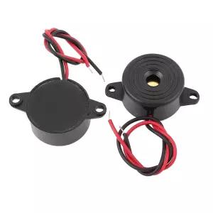 uxcell a15050500ux0148 DC 연속 삐 소리 경보 전자 버저 경보기 3-20V 8mA 85Db 폭 0.91 길이 1.26