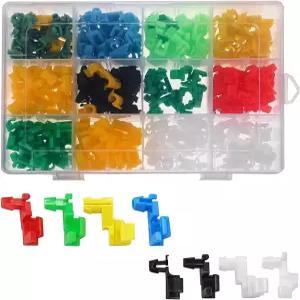 KHGUZ 80PCS 자동차 도어 잠금봉 클립 모음 키트 좌우 핸들 로드 엔드 리테이너 래치 잠금 자동 테일게이트