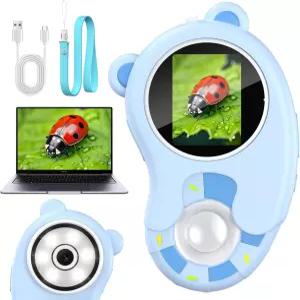 경 초등학교 크리스마스 선물 500배율 촬영 녹화 1/2 IPS 6 LED 조명 4단계 밝기 PC 과학