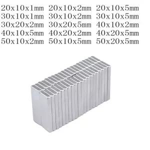 호환  30x10x2mm 슈퍼 강한 블록 자석 시트 30105 가정용 냉장고 사무실 DIY 20105 40105 50105 50205 30X1