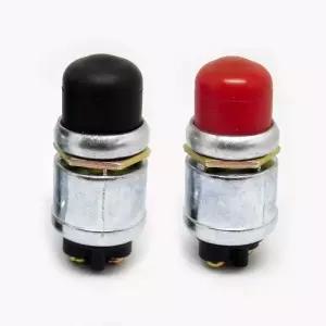2pcs 방수 순간 푸시 버튼 스위치 12v 및 24v 엔진 시동 자동차 해상 보트 트럭 잔디 트랙터 빨간색 검은색