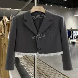 크롭블레이저 여성오피스룩 데일리룩 정장재킷 간절기 출퇴근 캐주얼