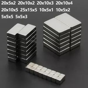호환  강력한 네오디뮴 자석 N35 NdfeB 영구 자석 블록 초강력 냉장고 5x5x5 10x5x2 20x10x2 20x10x3mm