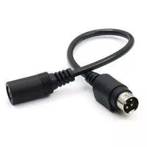 호환 1개 DC 전원 공급 어댑터 케이블 전선가리개 5.5 x 2.1mm 암 커넥터 - DIN 4핀 수 커넥터 SATO TG-501