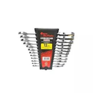 73017 플렉시블 라쳇콤비렌치세트-무광 12pcs 복스 작업 렌치