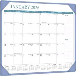 코페시 데스크 캘린더 2026-2027 데스크탑 매트가 있는 새해 대형 2026년 1월부터 2027년 6월까지 18개월