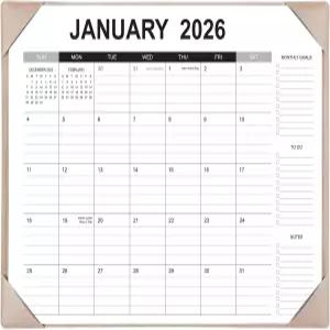 책상용 달력 2026-2027 매트 포함 22 x 17 대형 패드 2026년 1월부터 2027년 6월까지 운영되며 사무실 가정