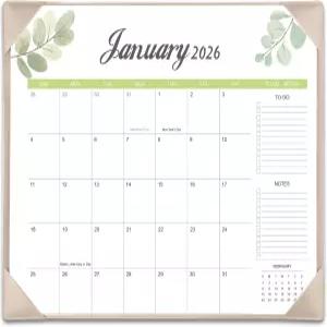 책상용 달력 2026-2027 매트 포함 17인치 x 12인치 대형 패드 2026년 1월부터 2027년 6월까지 운영되며