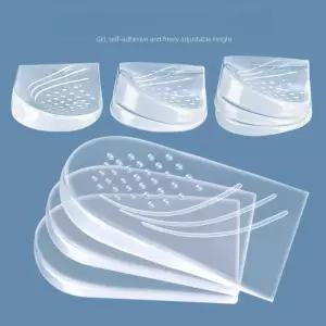 발뒤꿈치 교정 깔창 프리사이즈 쐐기 정렬 내외측 투명