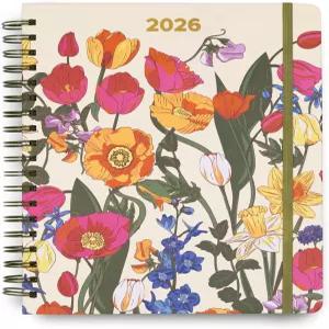 베라 브래들리 2025-2026 점보 플래너 데일리 주간 및 월간 17개월 하드커버 의제 2025년 8월~2026년 12월