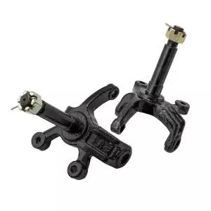 호환  ATV UTV Go kart GY6 125 150 스쿠터 Taotao Loncin 용 페어 프론트 휠 스티어링 너클 스핀들