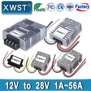 호환  XWST 12V28V DC-DC 컨버터 스텝업 레귤레이터 부스트 안정기 1A 3A 5A 10A 12A 20A 35A 50A 56A 출력