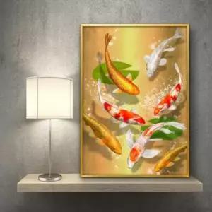 이사선물 잉어 그림 액자 풍수그림 돈들어오는 A3 CARP6
