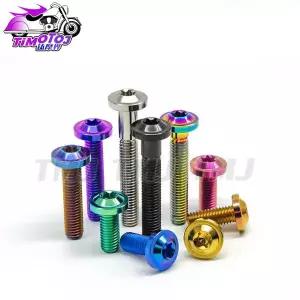 호환  TMJ 티타늄 볼트 M8X101520253035-60mm Torx 매화 헤드 티타늄 나사 디스크 브레이크 수정 패스너 10