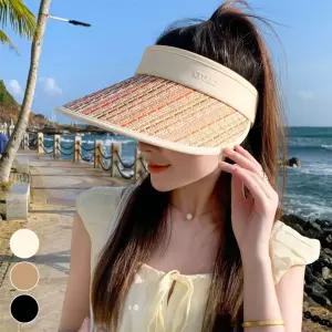 썬캡 차단 로프 패션 조기 조절 컬러밀짚 햇빛차단 ELM-203