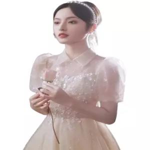 레드카펫 졸업사진컨셉 사회 셀프웨딩 파티드레스 A라인 원피스 피로연 생일