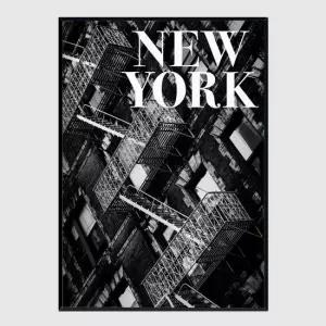 모던 인테리어액자 NYC Fire Escapes A2사이즈 그림액자 거실액자
