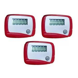 3PCS 휴대용 카운터 미니 디지털 LCD 미터 마일, 거리 워킹 스텝 페도미터 스포츠