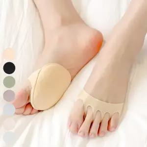 쿠션 양말 아이스 여성 신발 하이힐 샌들 단화 스킨 화이트 사격 보호 패션 심플 블랙 핑크
