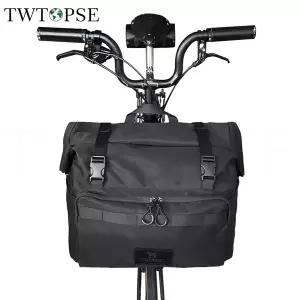 호환  TWTOPSE 자전거 백팩 보루 롤 탑 백 브롬톤 접이식 자전거용 27.5L 대형 노트북 도구 병 가방 레인