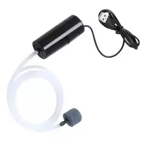 호환  USB 인터페이스 수족관 공기 펌프 에어 스톤 포함 실리콘 튜브 고기 탱크 산소 발생기 자동 수족관
