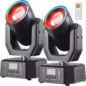 미니 무빙 헤드 라이트 30W 컴팩트 LED DJ 스테이지 빔 헤일로 효과 리모컨/DMX512 웨딩 파티 디스코 클럽