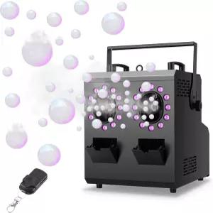 ENDYSHOW 포그 버블 머신 1500W 3IN1 스모크 24LED RGBW 조명 효과 리모컨 타이머 설정 DMX512 할로윈 생일