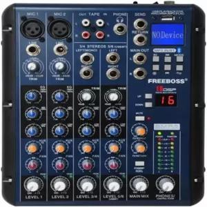 CMX 오디오 MX6U 프로페셔널 6채널 믹싱 콘솔 내장 DSP 프로세서 3밴드 EQ 48V 팬텀 파워 Mp3 플레이어 USB
